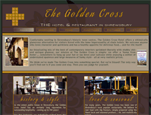 Tablet Screenshot of goldencrosshotel.co.uk